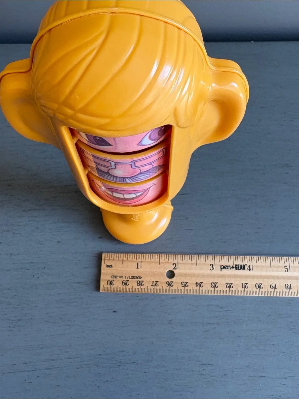 Vintage 70s 80s Creative Playthings Rotating Mix & Match Face Puzzle Toy Rattle